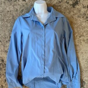 Women's Blue Button Down Shirt